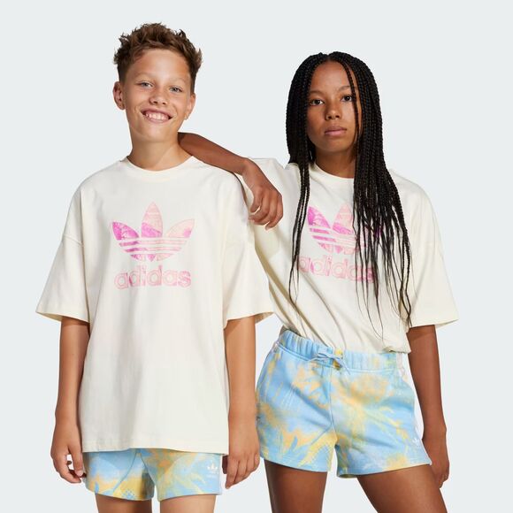 NWT Adidas Originals Tee 'Cream White' (Kids L) JD2916 - Picture 3 of 9